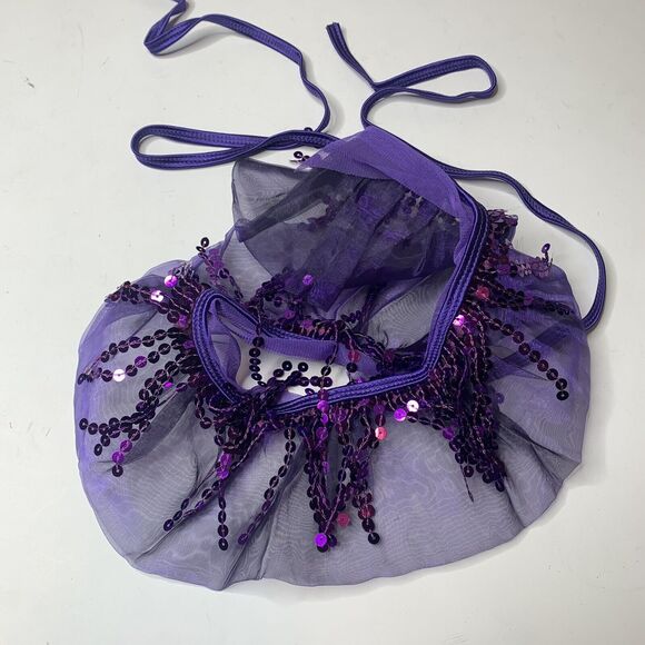 Wiessman Grape Purple Sequined Dance Costume - Picture 6 of 13